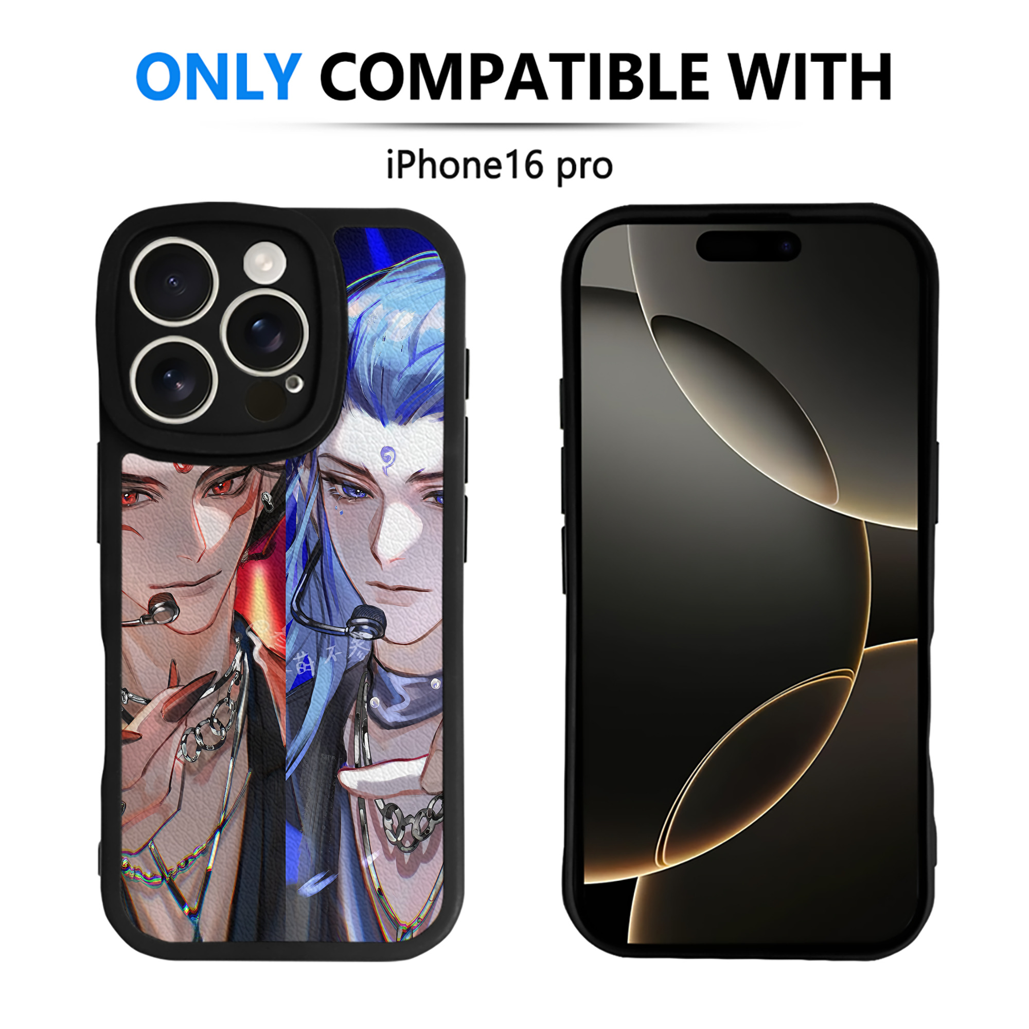 （画像用） Ne Zha 2 ナタ 魔童の大暴れ 【iPhone 16シリーズ対応】シリコンスマホケース（レザー調） 材質：シリコン